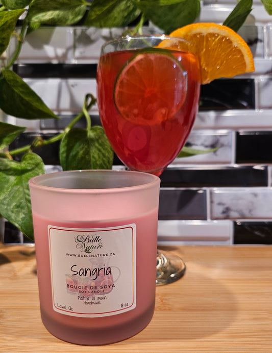 Bougie de soya - Sangria