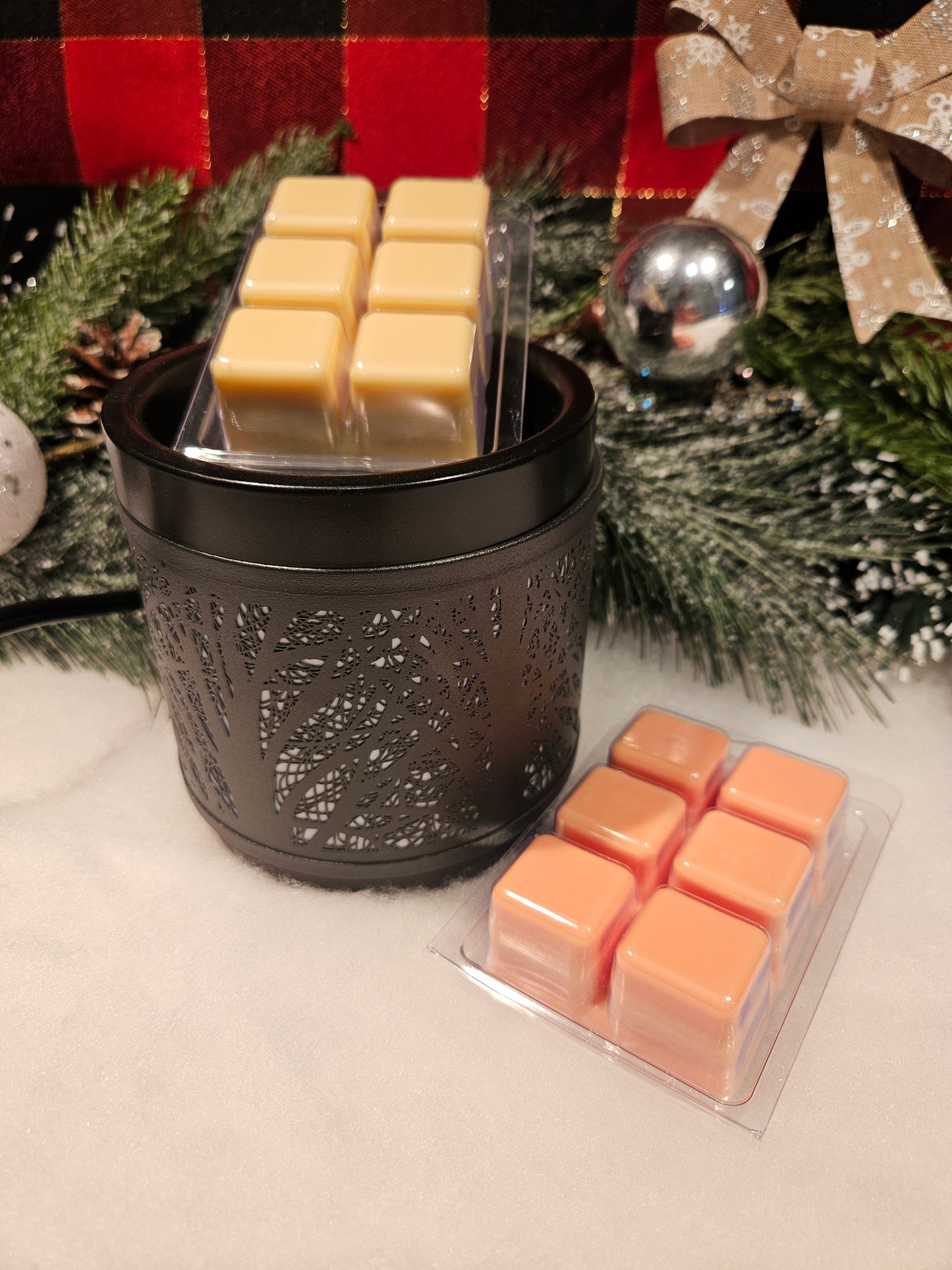 Ensemble réchaud et pastilles de cire