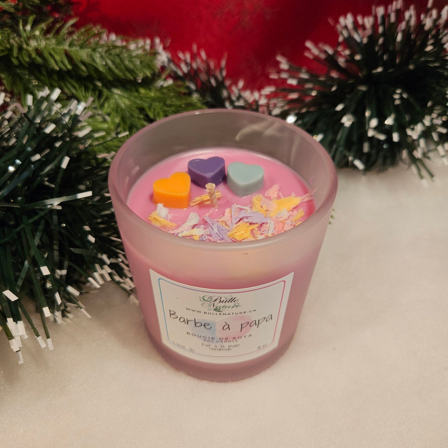 Bougie de soya - Barbe à papa