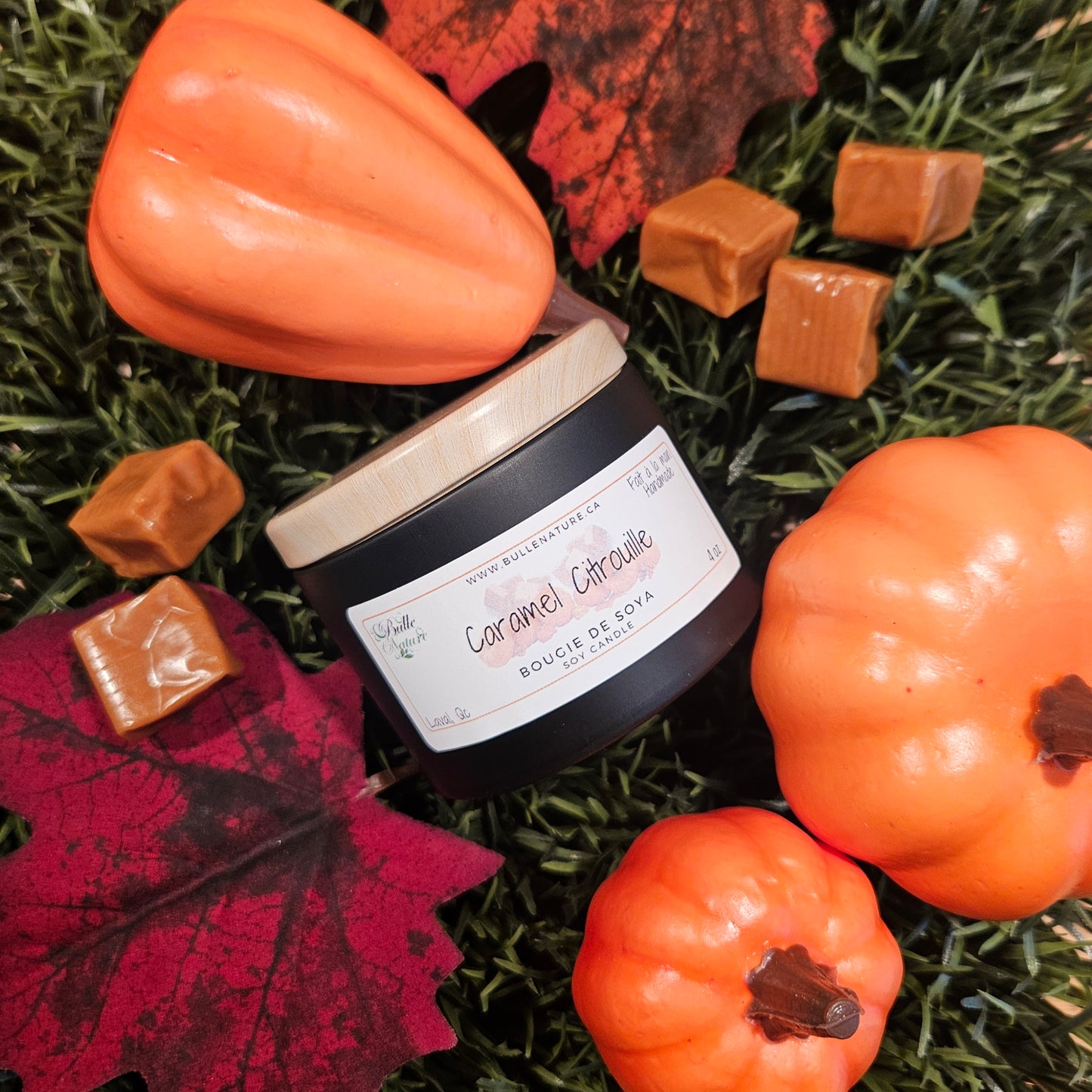 Bougie de soya - Caramel Citrouille