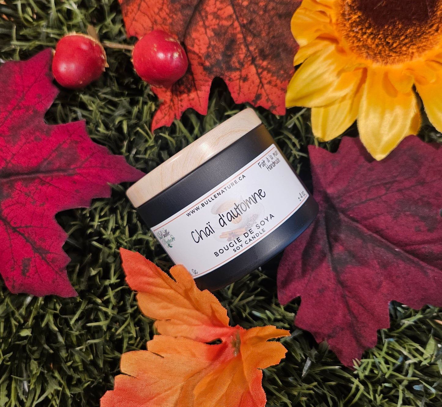 Bougie de soya - Chai d'automne