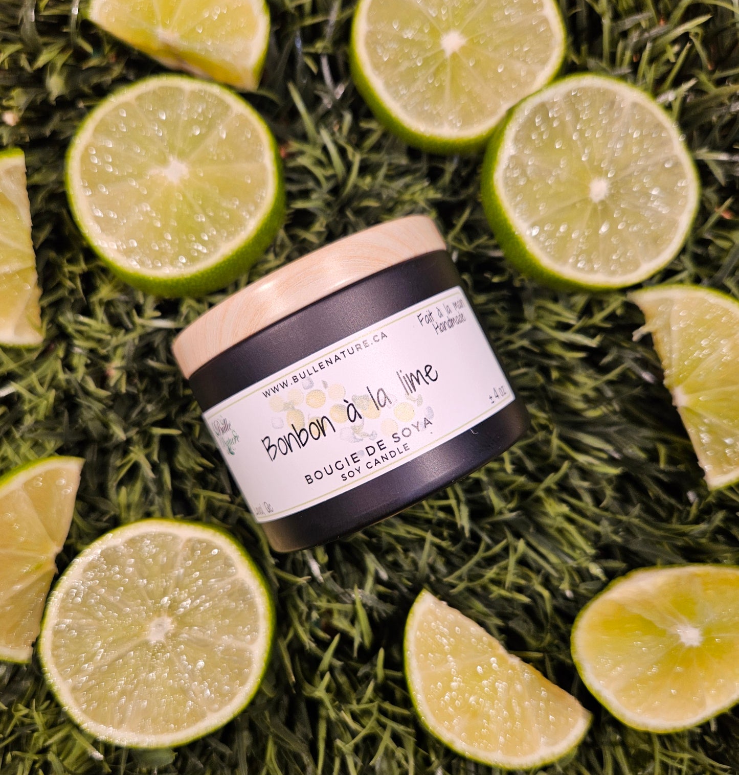 Bougie de soya - Bonbon à la lime