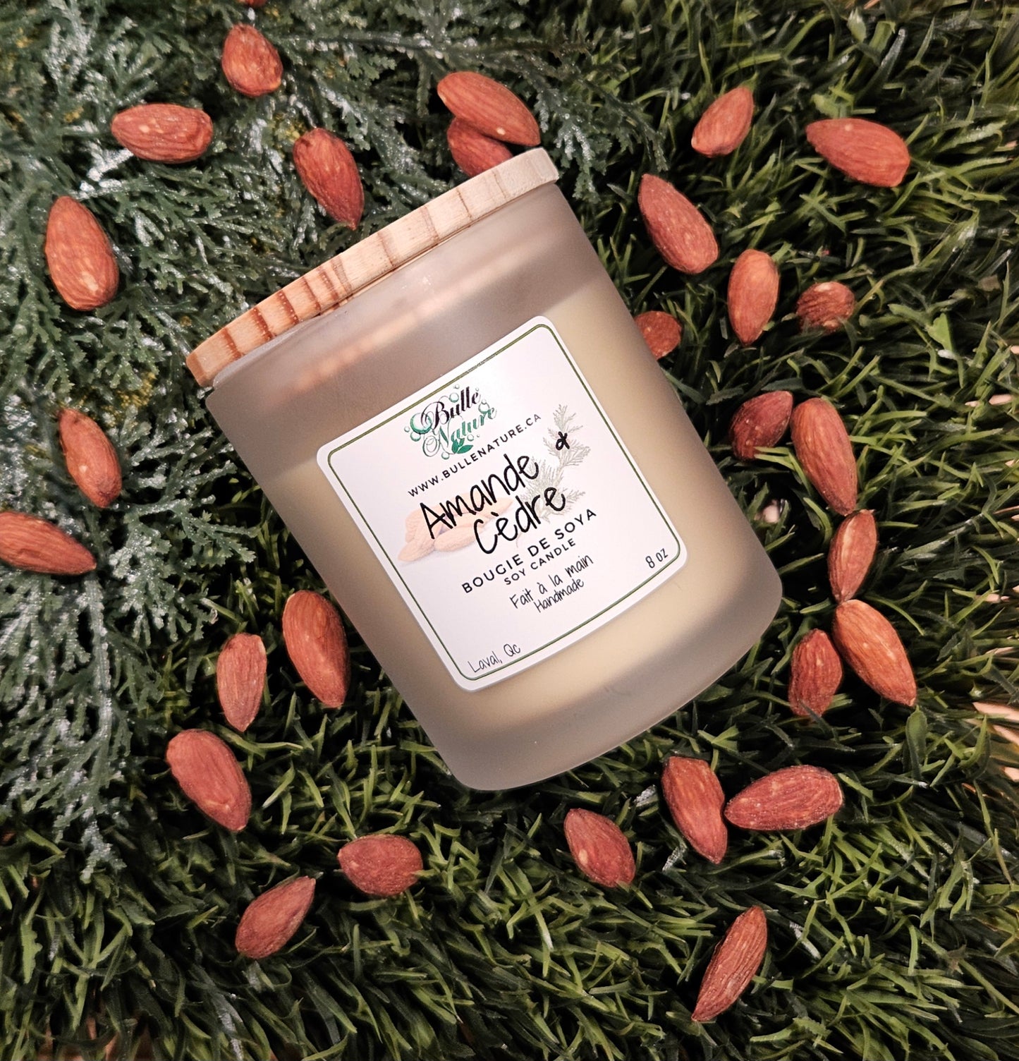 Bougie de soya - Amande & Cèdre