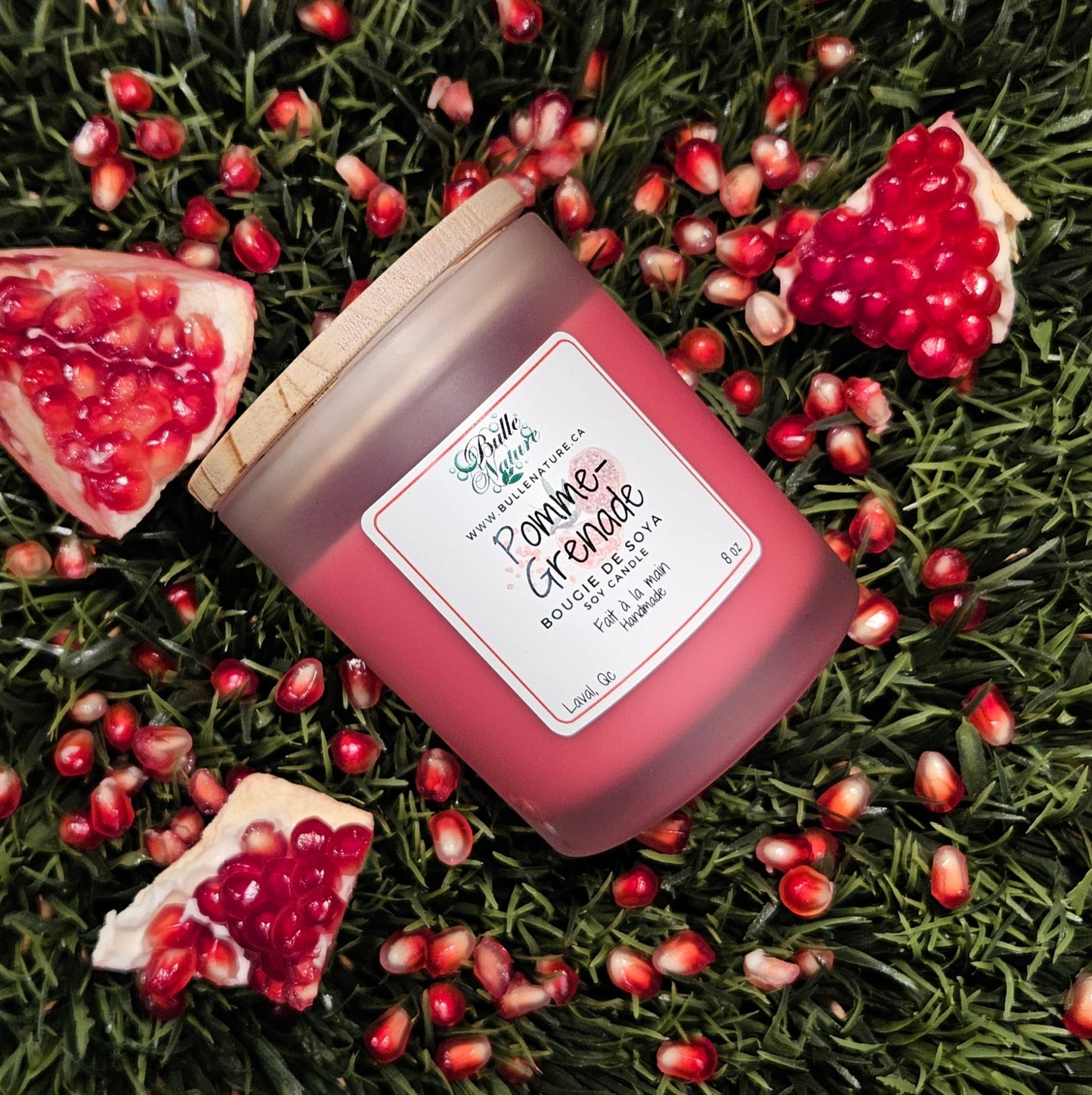 Bougie de soya - Pomme Grenade