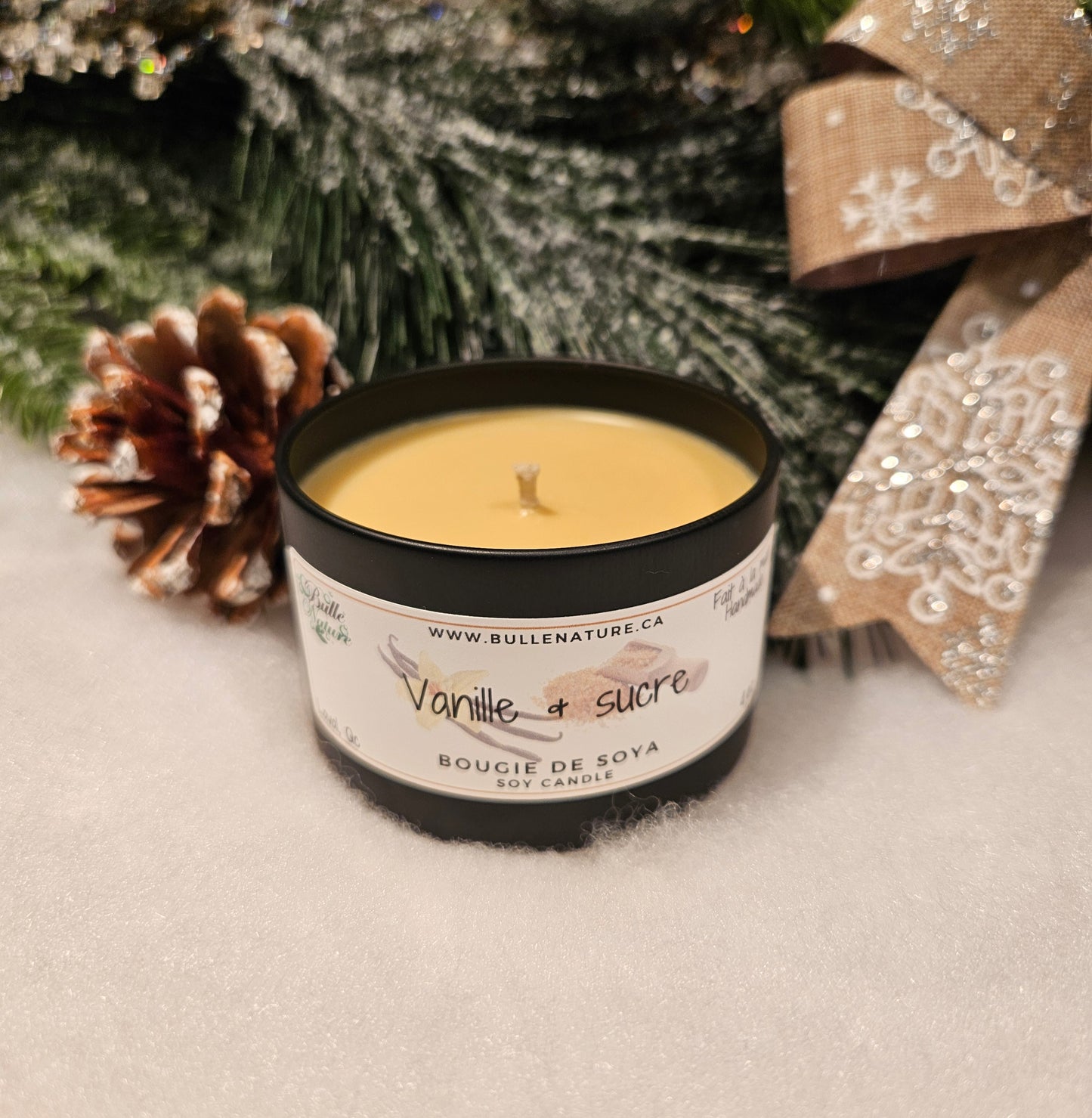 Bougie de soya - Vanille et sucre