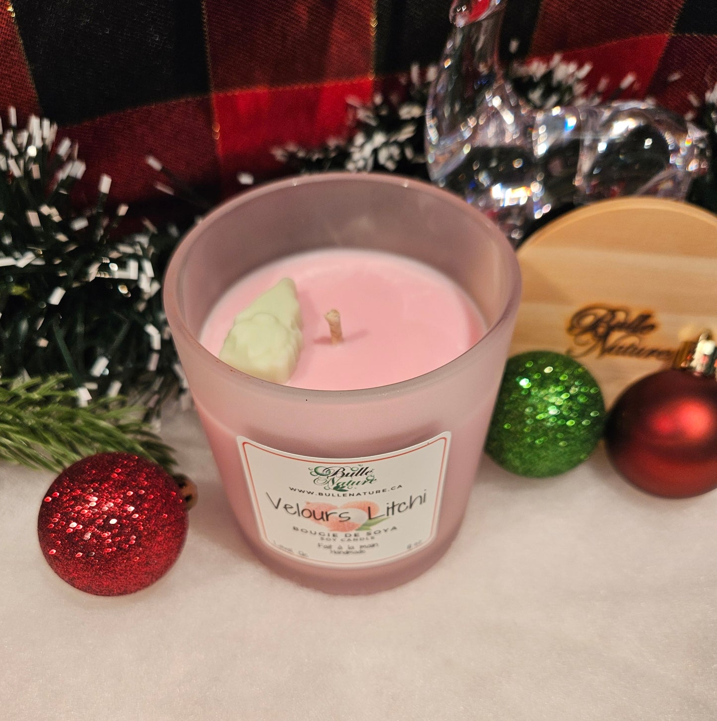 Bougie de soya - Velours Litchi