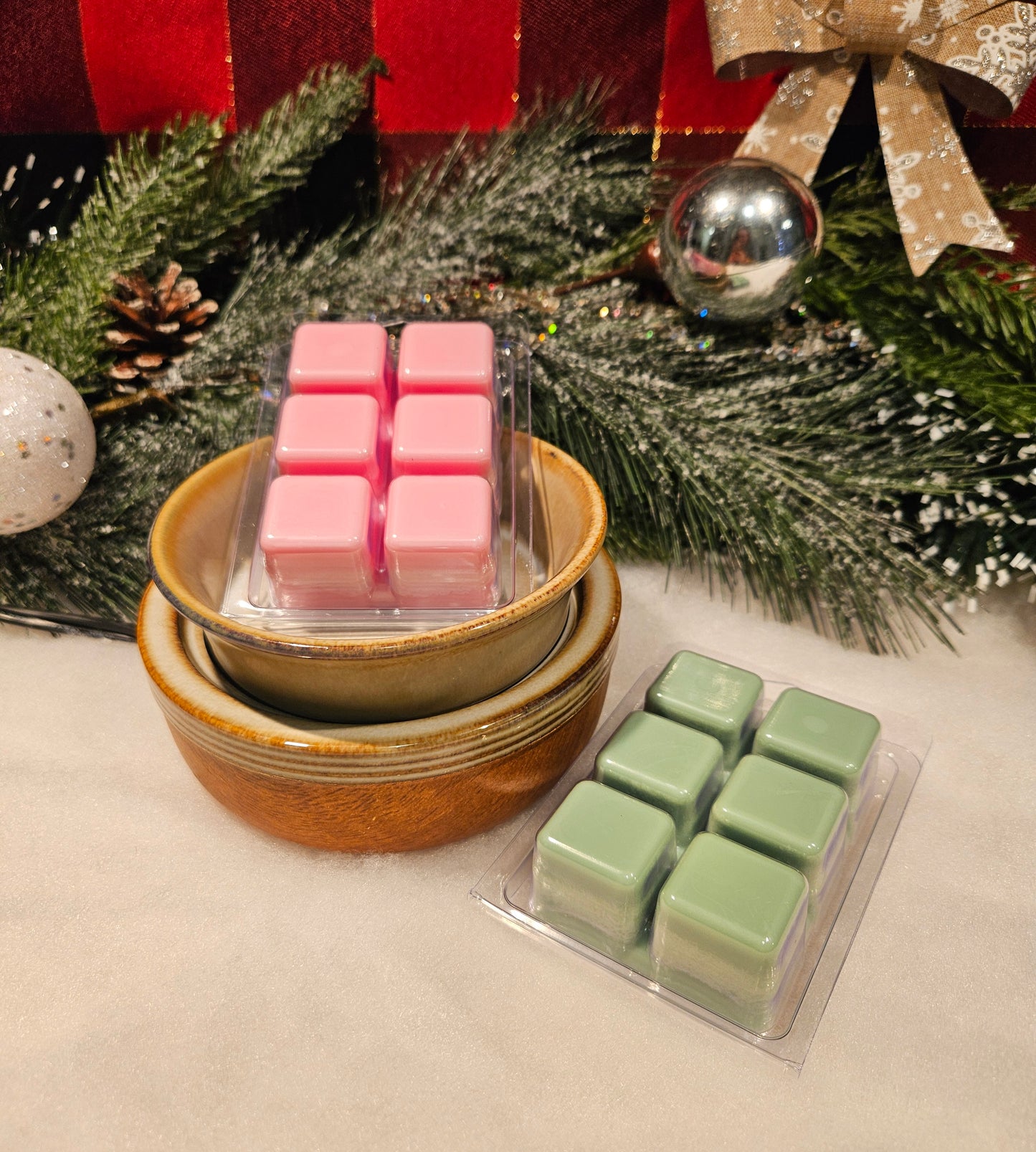 Ensemble réchaud et pastilles de cire