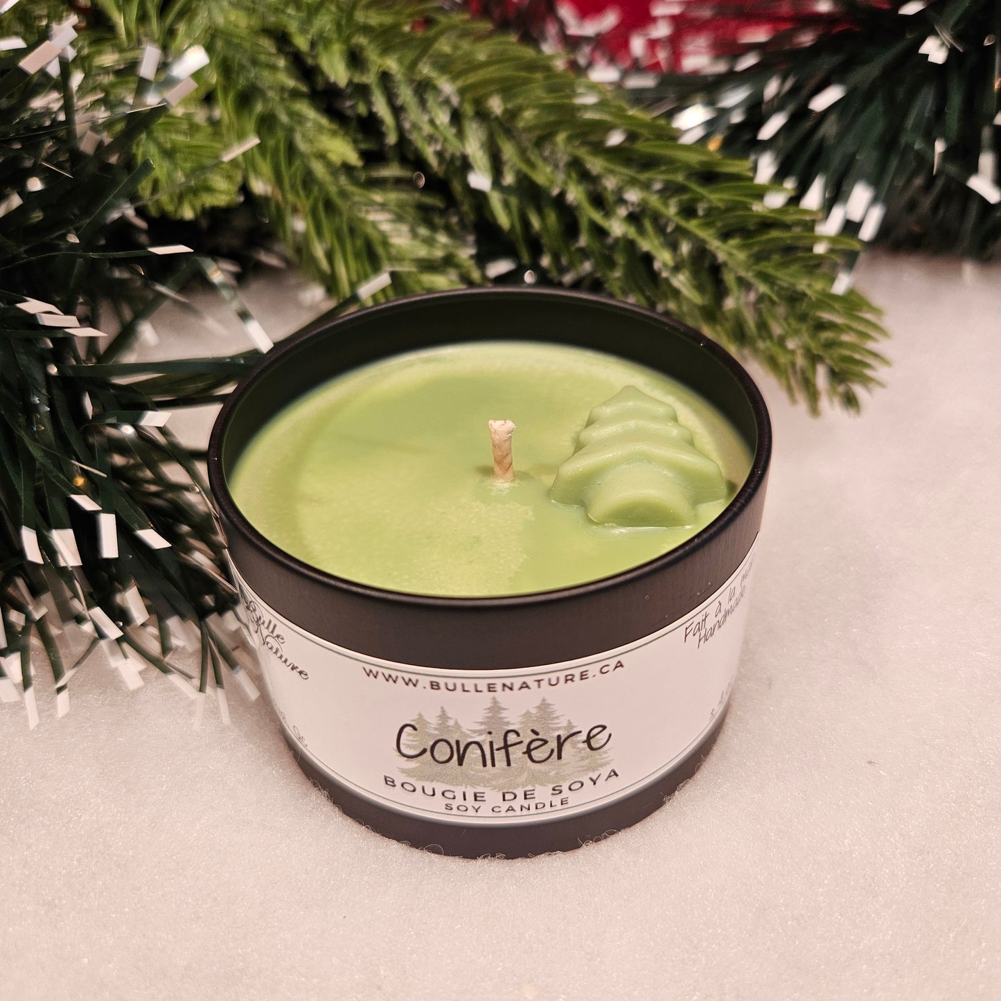 Bougie de soya - Conifère