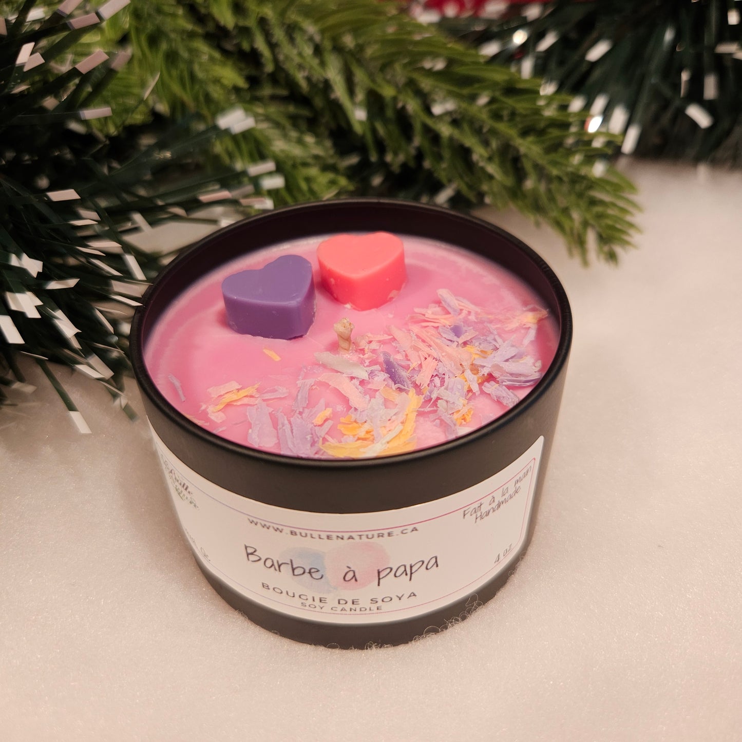 Bougie de soya - Barbe à papa