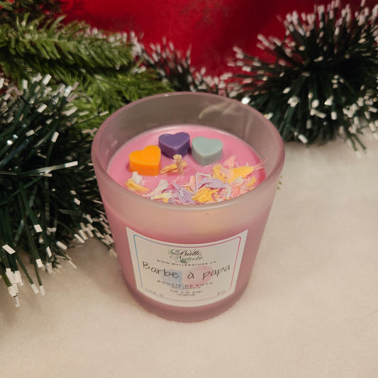Bougie de soya - Barbe à papa