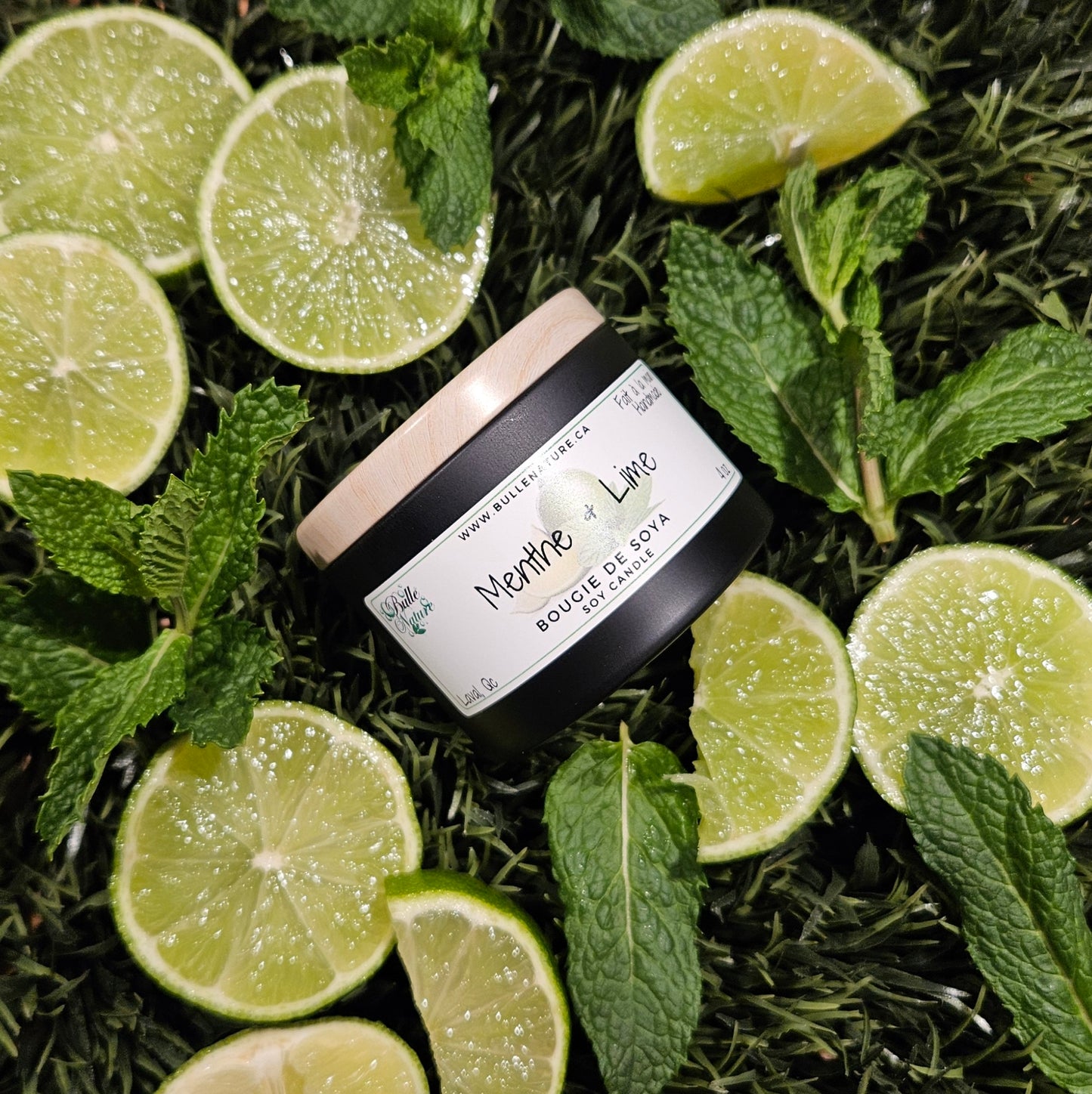 Bougie de soya - Menthe & Lime