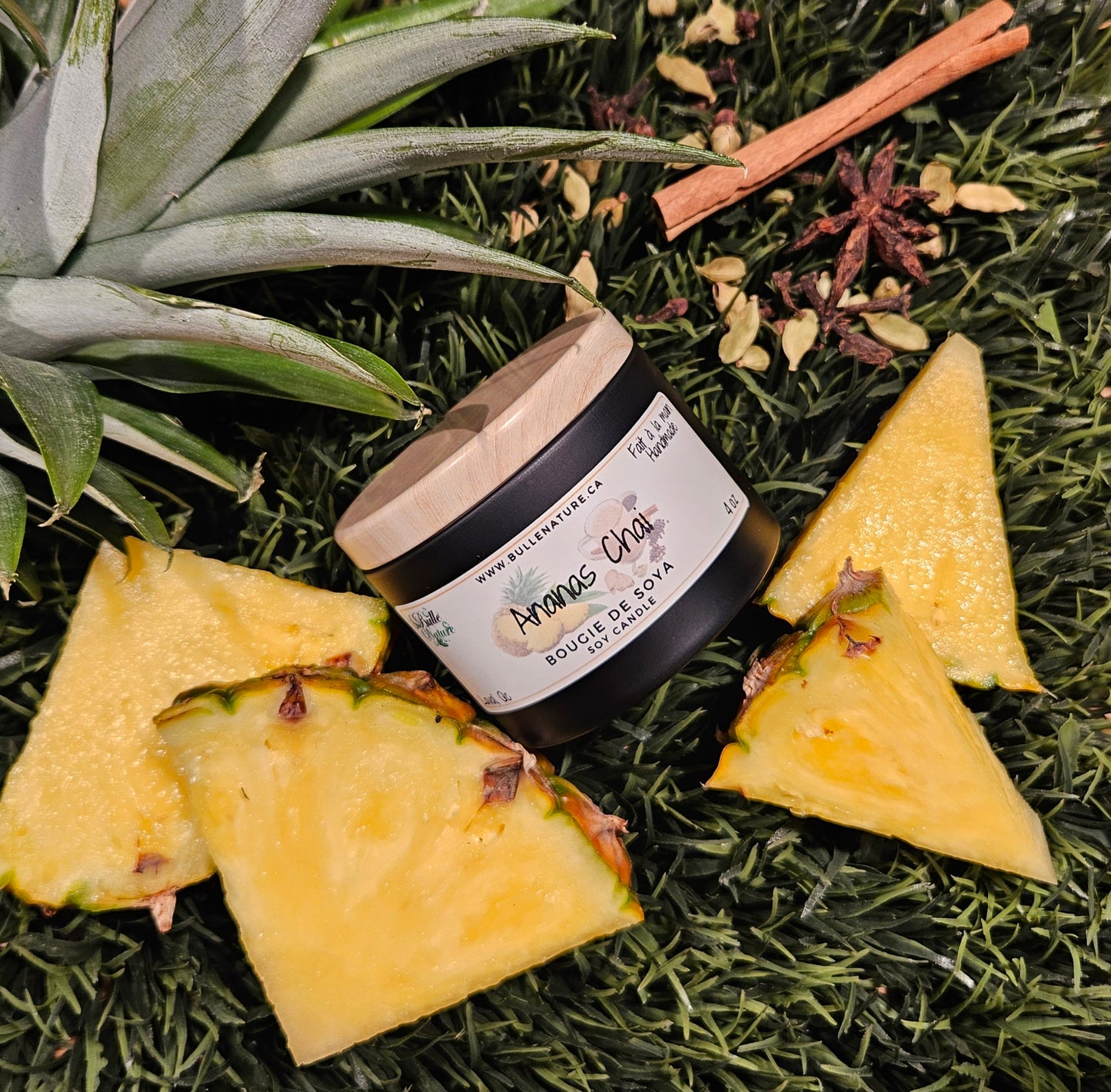 Bougie de soya - Ananas Chai