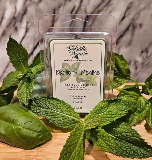 Pastilles de cire - Basilic & Menthe