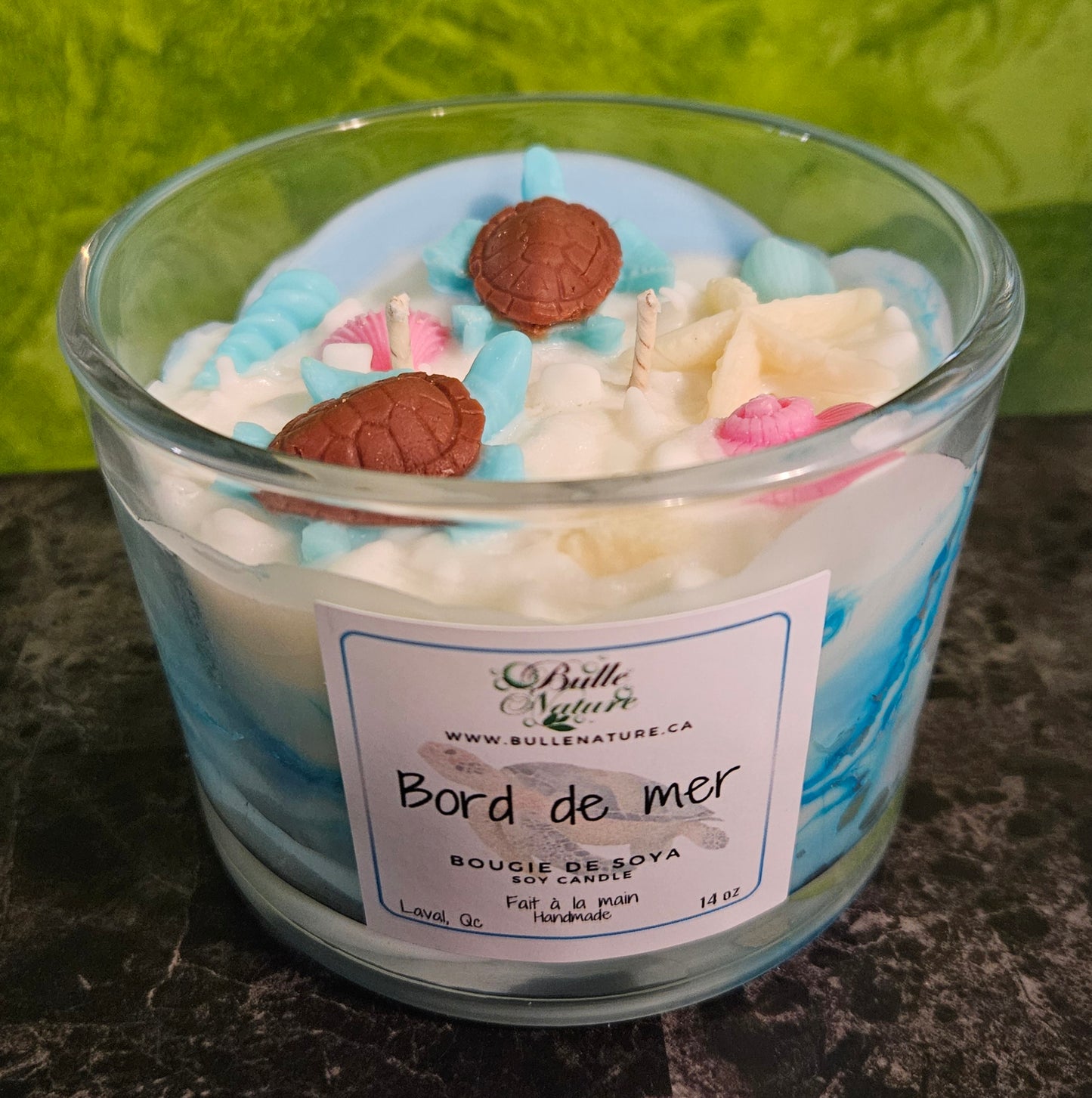 Bougie de soya 14oz 2 mèches