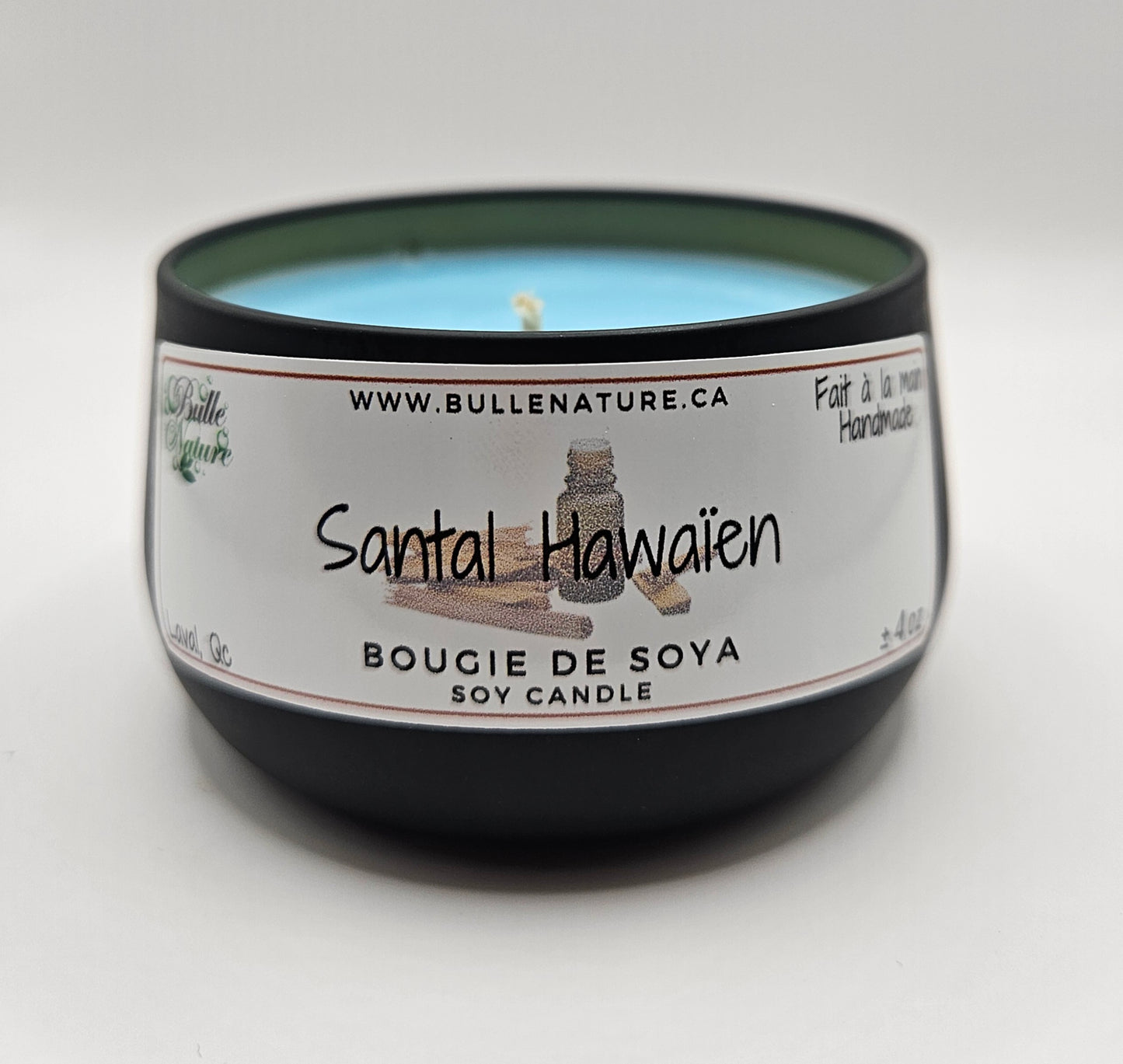 Bougie de soya - Santal Hawaïen