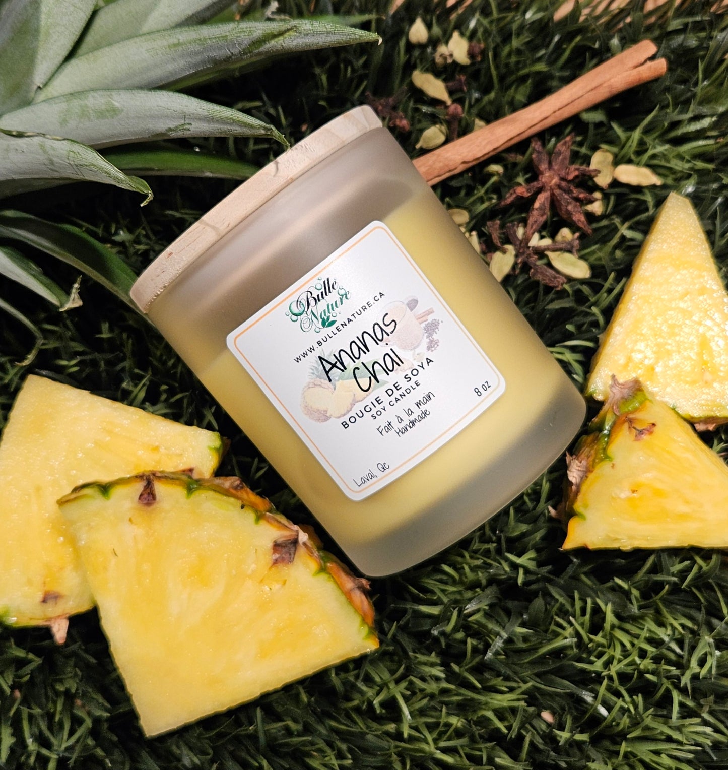 Bougie de soya - Ananas Chai