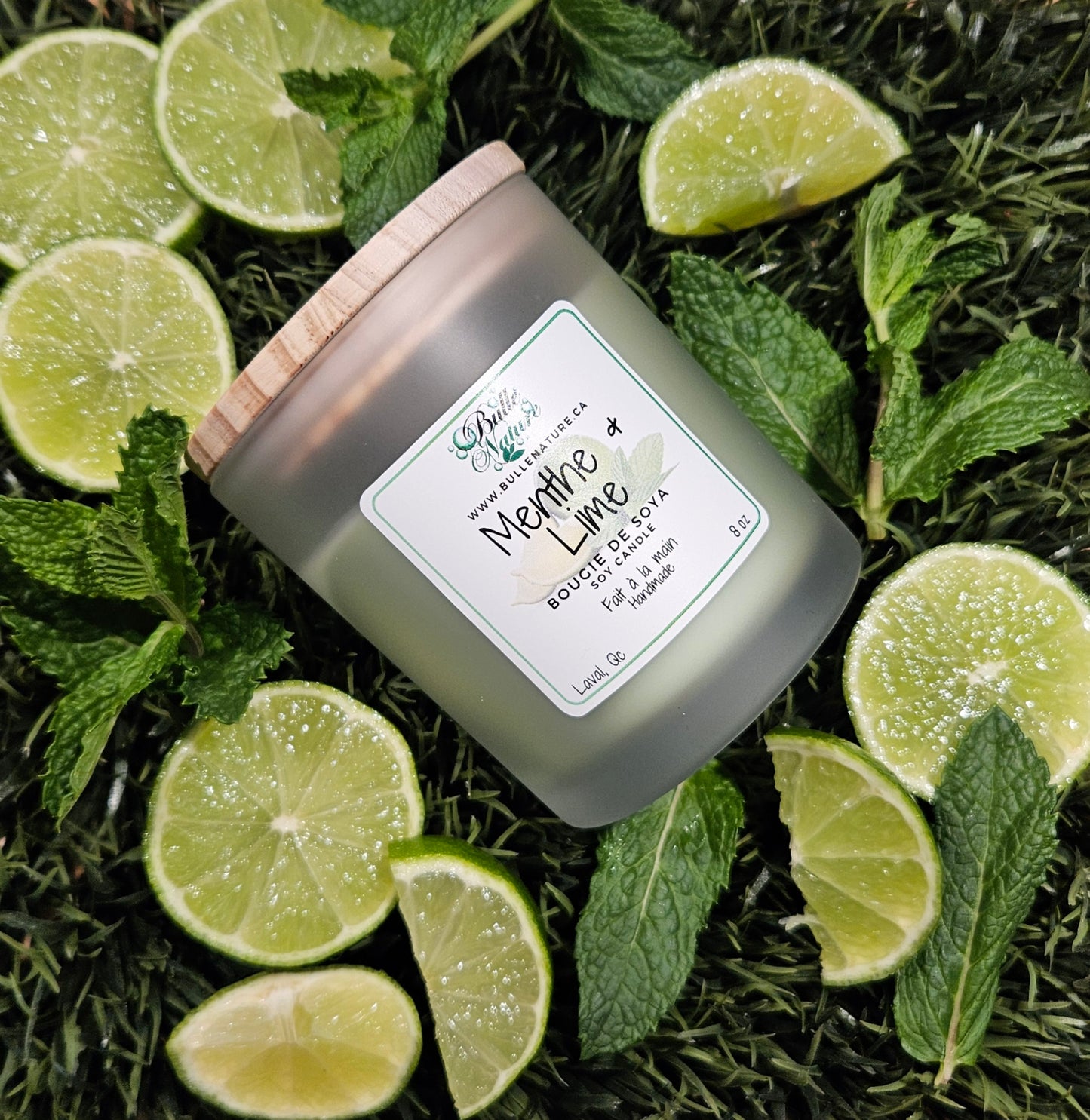 Bougie de soya - Menthe & Lime