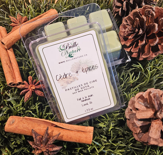 Pastilles de cire - Cèdre et épices