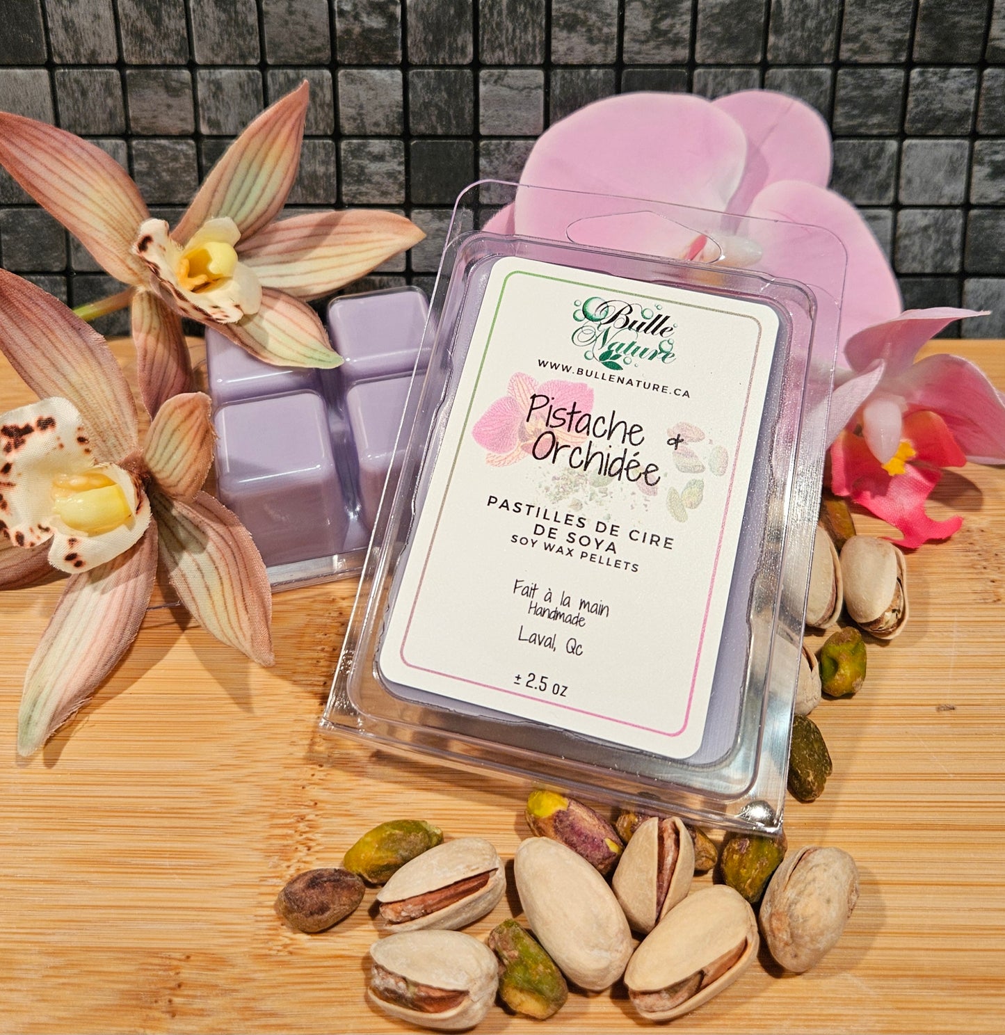 Pastilles de cire - Pistache et Orchidée