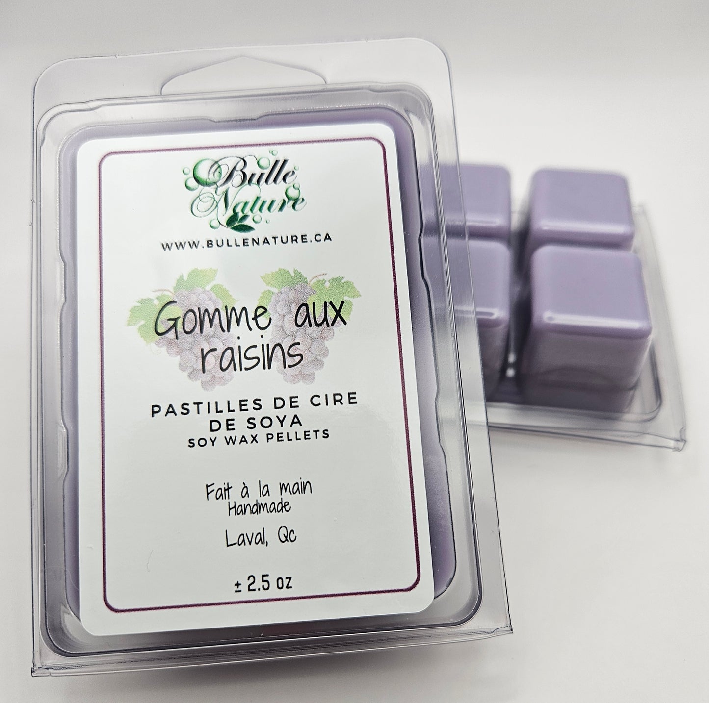 Pastilles de cire - Gomme aux raisins